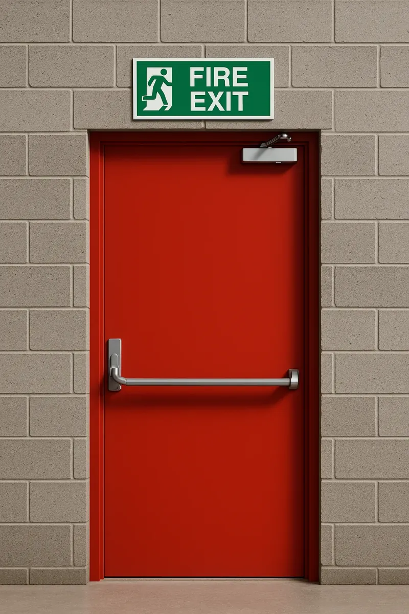 fire exits - professional steel doors available in Macclesfield from UK manufacturers
